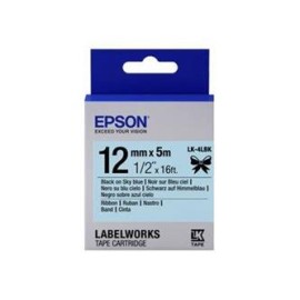 Epson LK-4YBF Floresanlı Sarı Üzeri Siyah 12mm 9Me..
