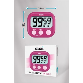 Daxi TX-100 Fuşya Kronometre