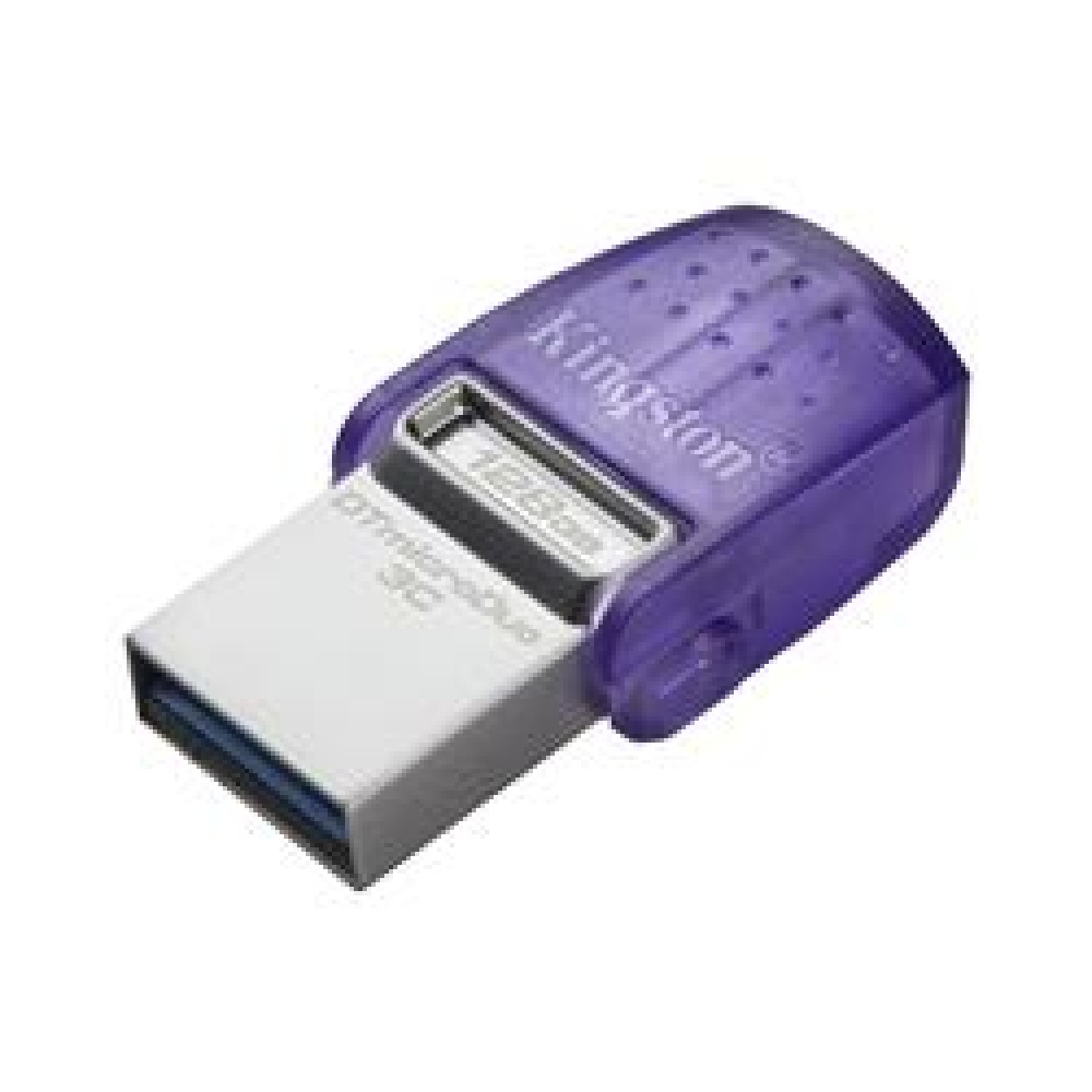 Kingston DTDUO3CG3-128GB DataTraveler microDuo 3C 200MB-s dual USB-A + USB-C Flash Bellek