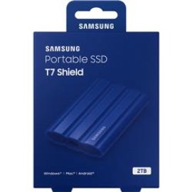 Samsung 2TB T7 Shield Usb 3.2 (Okuma 1050MB - Yazma 1000MB) Mavi Taşınabilir SSD Disk MU-PE2T0R-WW