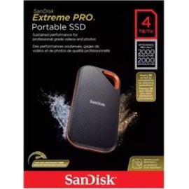 Sandisk 4TB Extreme PRO V2 SDSSDE81-4T00-G25 2000MB-s Taşınabilir SSD