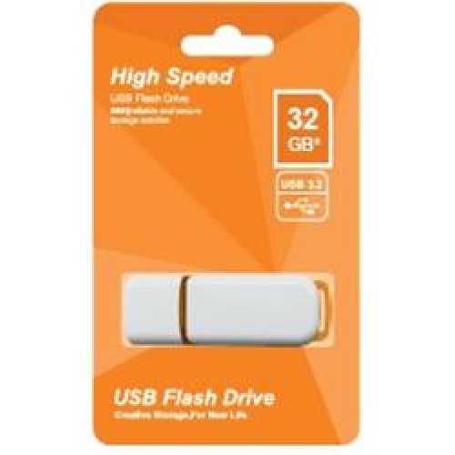 Elba 32GB Plastik Beyaz-Turuncu 3.2 USB Flash Bellek