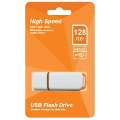 Elba 128GB Plastik Beyaz-Turuncu 3.2 USB Flash Bellek