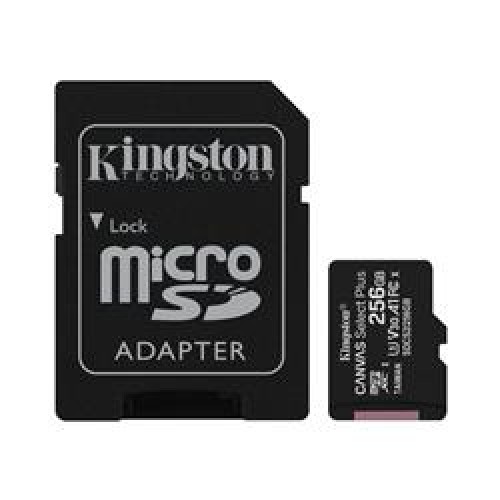 Kingston SDCS2-256GB 256GB micSDXC Canvas Select Plus 100R A1 C10 Card + ADP Hafıza Kartı 