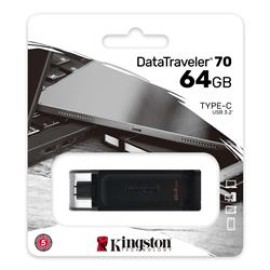 Kingston DT70 64GB USB-C 3.2 Gen 1 Type-C Flash Bellek
