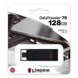 Kingston DT70 128GB USB-C 3.2 Gen 1 Type-C Flash Bellek