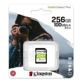 Kingston SDS2-256GB 256GB SDXC Canvas Select Plus 100R C10 UHS-I U3 V30 Hafıza Kartı