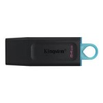 Kingston DTX-64GB 64GB USB3.2 Gen 1 DataTraveler Exodia (Black + Teal) Flash Bellek 