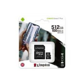 Kingston SDCS2-512GB 512GB micSDXC Canvas Select Plus 100R A1 C10 Card + ADP Hafıza Kartı 