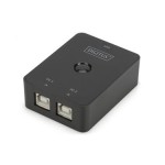 Digitus DA-70135 USB Arayüzüne Sahip Cihazları Paylaştıran Switch, USB 2.0, 2 PC, 