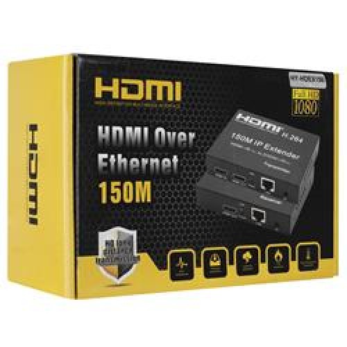 Hytech HY-HDEX150 HDMI+IR(TX) TO 2HDMI+IR(RX) HDMI 150M Uzatıcı