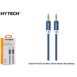Hytech HY-X70 1m Siyah 3.5mm Stereo Ses Kablosu