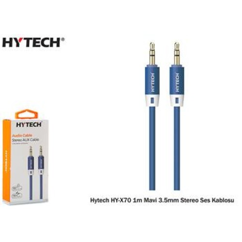 Hytech HY-X70 1m Siyah 3.5mm Stereo Ses Kablosu
