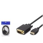 HADRON HDX7795 HDMI TO VGA KABLO PVC 120HZ 1080P 1.8mt SİYAH