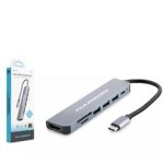 Hadron Hdx7835 Type-C Hdtv Combo Hdmi 4K 30Hz 3-Usb3.0 + Sd + Tf 7In1 Gri