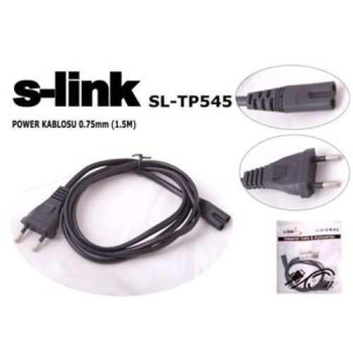 S-link SL-TP545 1.5mt 0.75mm Teyp Power Kablosu