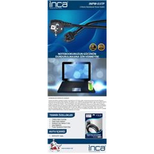 Inca Inpw-03tp 3mt Notebook Power Kablosu