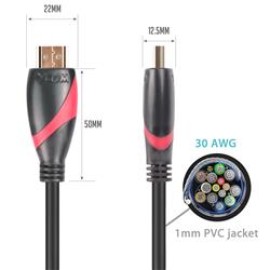 Vcom CG525-R-1.5 Siyah 1.5MT 1.4V Hdmi-M-Hdmi-M Kablo 