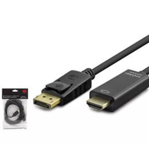 HADRON HDX7797 DISPLAY (M) TO HDMI (M) KABLO 4K 30HZ 3M SİYAH