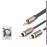 HADRON HDX1067 3.5MM TO 2RCA KABLO 2LINE GOLD 1.5M SİYAH