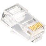 Vcom NM006 100lü Plastik RJ45 8P8C Cat6-UTP-RJ45-3u Konnektör