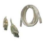 S-link SL-U2003 3mt 2.0 Usb Şeffaf Yazıcı Kablosu