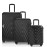 Wexta WX-400 3LÜ Set Siyah Valiz