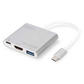 Digitus DA-70838 USB 3.0 (USB Tip C)  -  HDMI Grafik AdaptörüUSB 3.0 HubGiriş: 1 x USB Tip C erkek 