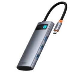 Baseus B00030708811-00 7İn1 Type-C Hub (3 Usb 5Gbps-Hdmı-Sd-Tf-Type-C) 4K@60Hz Ultra Clarity 