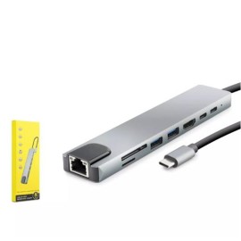HADRON HDX7841 TYPE-C TO HDTV HDMI 4K 30HZ + VGA 2IN1 GRİ