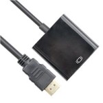 Vcom CG591-B-0.15 Siyah Hdmi Erkek To Vga Dişi Dönüştürücü