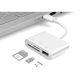 Hytech HY-XO50 TypeC to USB2.0 + SD + TF