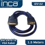 Inca Idv-02 1.5mt DVI 24+5 To Vga Çevirici Kablo 