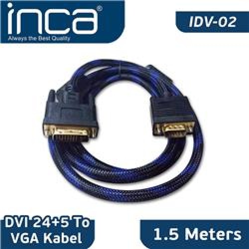 Inca Idv-02 1.5mt DVI 24+5 To Vga Çevirici Kablo 